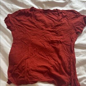 Madewell 100% cotton shirt, rust